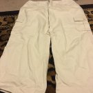Cherokee Women's Crop Capri Pants Bottoms Size 12 Beige