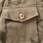 Knox Rose Utility Star Long Sleeve Button Down Shirt Top Women's Olive Green