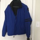 Dockers Men's Full Zip Jacket Coat Reversible Size Medium Blue Gray