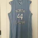 NCAA Men's North Carolina Tarheels Basketball Jersey #44 Size Large Blue White