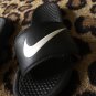 Nike Men's Flip Flops Slides Sandals Shoes Size 6 Black with White Logo