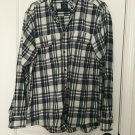Faded Glory Men's Checked Long Sleeve Button Up Shirt Medium 38-40