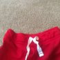 Carter's Boys Active Wear Lined Shorts Size 5 Red w Black White Stripes