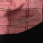 L.L. Bean Plaid Black Drawstring Backpack Sack Bag