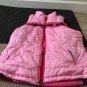 Le Tigre Juniors Full Zip Reversible Vest Jacket Women's Size XL Pink Plum