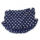 Body Rage Women's Star Theme Size Large Swimsuit Skirt Blue White