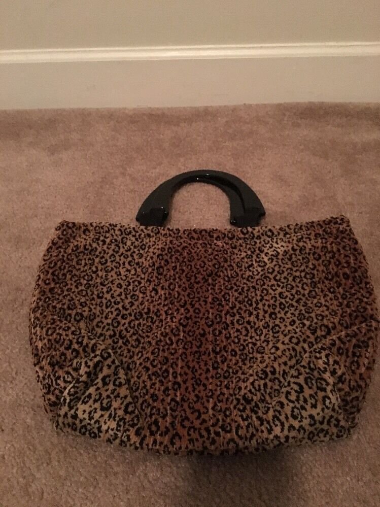 Women's Leopard Print Handbag Tote Bag