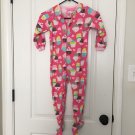 Carter's Cupcake Theme Fleece Footed Pajamas Play Suit Toddler Girls Size 4T