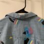 Men's Take Pride Multiflag Blue Denim Jean Button Up Shirt Top