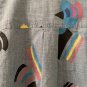 Men's Take Pride Multiflag Blue Denim Jean Button Up Shirt Top