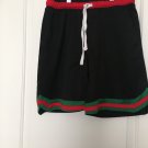 Evolution In Design Boys Athletic Shorts Size XL 18-20 Black Green Red Stripe