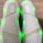 Flash Lights Boys Athletic High Top Canvas Shoes Size 6 Black Sneakers