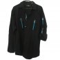 Old Skool Casual Button Down Shirt Top Big Men's Size 2XL Black Blue