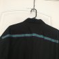 Old Skool Casual Button Down Shirt Top Big Men's Size 2XL Black Blue