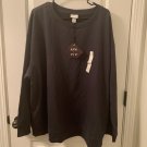 Ava & Viv Women's Plus Size Sweatshirt Size 2X Dark Charcoal Gray Ava & Viv Women's Plus Size Sweatshirt Size 2X Dark Charcoal Gray