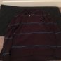American Eagle Men's Striped Polo Shirt Size Large Brown Blue