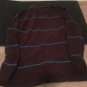 American Eagle Men's Striped Polo Shirt Size Large Brown Blue