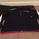 NFL New England Patriots Men's Active Wear Zip Up Track Jacket Size Large Blue