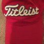 Titleist Men's Adjustable Baseball Cap Hat Red White