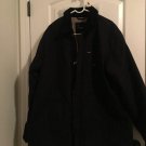 Walls Workwear Men's Full Zip Canvas Jacket Coat Size XL Black