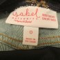 Isabel Maternity Crossover Back Jean Shorts Crossover Back Panel Size 0