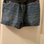 Isabel Maternity Crossover Back Jean Shorts Crossover Back Panel Size 0