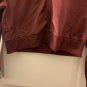 Coca Cola Women's Cropped Full Zip Track Jacket Burgundy White Stripe