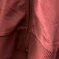 Coca Cola Women's Cropped Full Zip Track Jacket Burgundy White Stripe