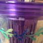Hard Plastic Monogram Custom Personalized Name Cup Purple Clear