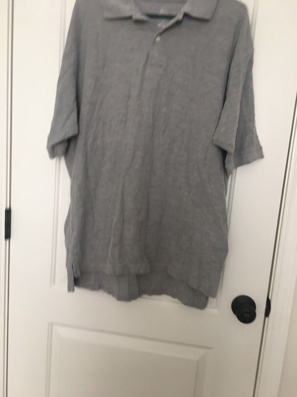 Bill Robinson Men's Casual Short Sleeve Shirt Top Gray Size XL