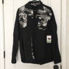 Enyce Men's Casual Button Up Long Sleeve Shirt Top Black Camo Size Large