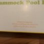 Sun Squad Inflatable Hammock Pool Float Navy Blue White 41" x 27" x 5"