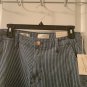 Universal Thread Unisex Adult Blue White Pinstriped Denim Jeans Size 4/27