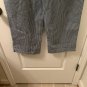 Universal Thread Unisex Adult Blue White Pinstriped Denim Jeans Size 4/27