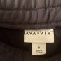Ava & Viv Women's Plus Size 1X Jogging Sweatpants Dark Gray