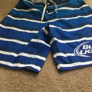 Bud Light Men's Striped Swim Shorts Size 34 Multicolor