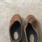 Lands' End Men Women's Suede Leather Clogs Shoes Size 8 Brown
