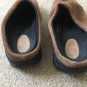 Lands' End Men Women's Suede Leather Clogs Shoes Size 8 Brown