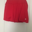 K-Swiss Women's Active Wear Pleated Skort Skirt Size XXL Red