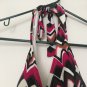 Faded Glory Women's Geometric Print Swim Top Size Small Multicolor