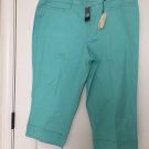 Lane Bryant Casual Capri Pants Women's Plus Size 18 Greenish