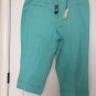 Lane Bryant Casual Capri Pants Women's Plus Size 18 Greenish