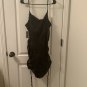Wild Fable Women's Leopard Black Satin Bodycon Dress Ruched Sides Size XL
