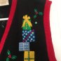In Resource Women's Size 18/20 Button Front Ugly Christmas Sweater Vest Holiday