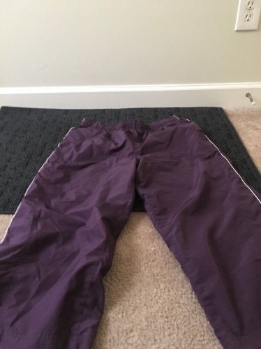 Athletic Works Pants, Womens Size Large Purple Wind Capri Track Pants