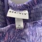 Ava & Viv Women's Plus Size 2X Purple Swirl Puff Elbow Sleeve Mini Dress