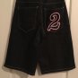 King Maker Men's Graphic Print Denim Jean Shorts Size 32
