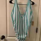 Women's Kona Sol Swimsuit One Piece Striped Choose Your Size & Color