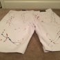 Chrome Edge 24 Men's Paint Splatter Denim Jean Shorts Choose Your Size