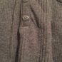 Croft & Barrow Large Cardigan Sweater Top Womens Gray Knit V-Neck 1/4 Button